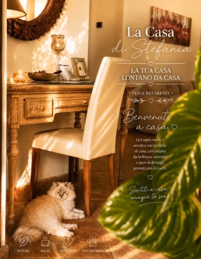 Il gatto di casa nel giardino